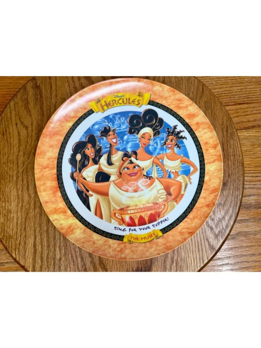 VTG 1997 McDonalds Disney Hercules Plates Melamine/ PMC Complete Set of 6